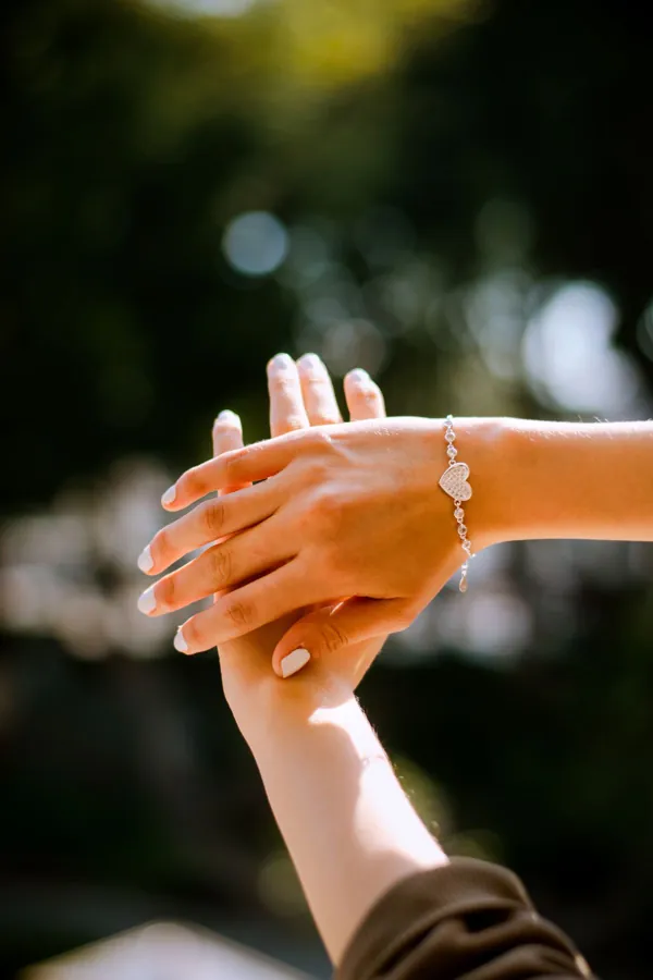 Bracelet on a wrist